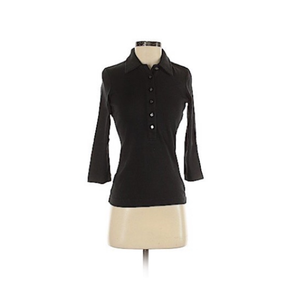 Tory Burch 3/4” Sleeve Polo